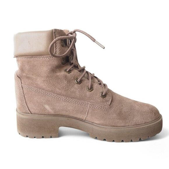 Timberland Carnaby Cool 6" Suede Boots Taupe Brown A1SKB Women's 8.5 - Picture 7 of 11